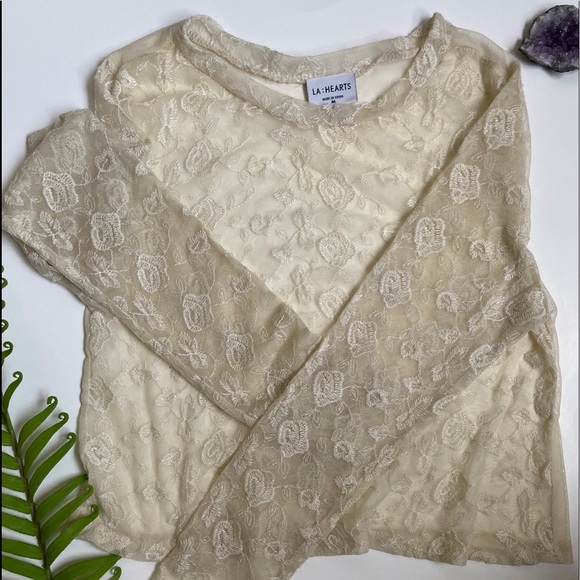 LA hearts mesh crop top - Picture 1 of 4